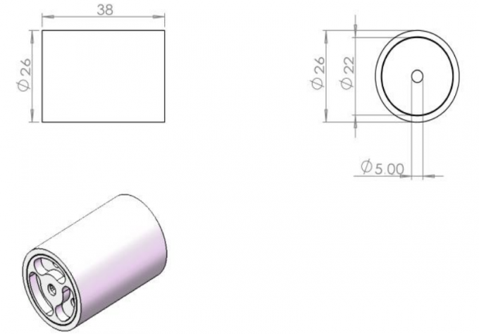 poder más elevado óptico del aislador de la abertura 850nm Faraday de 12m m 0